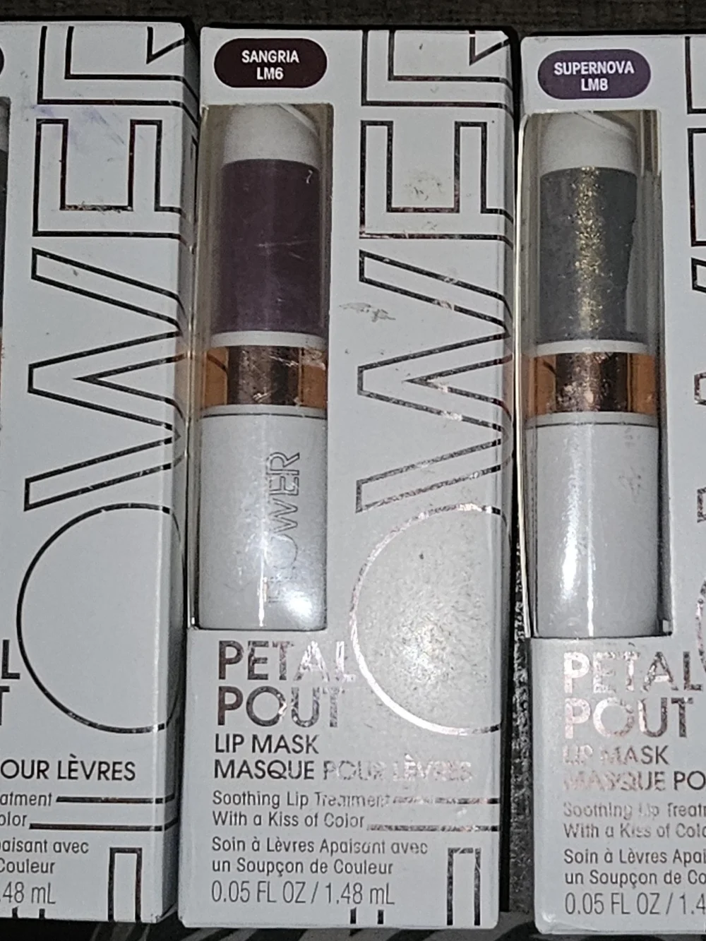 Petal Pout Lip Mask. Set Of 3. Smoothing Lip Treatment With A Kiss Of Color